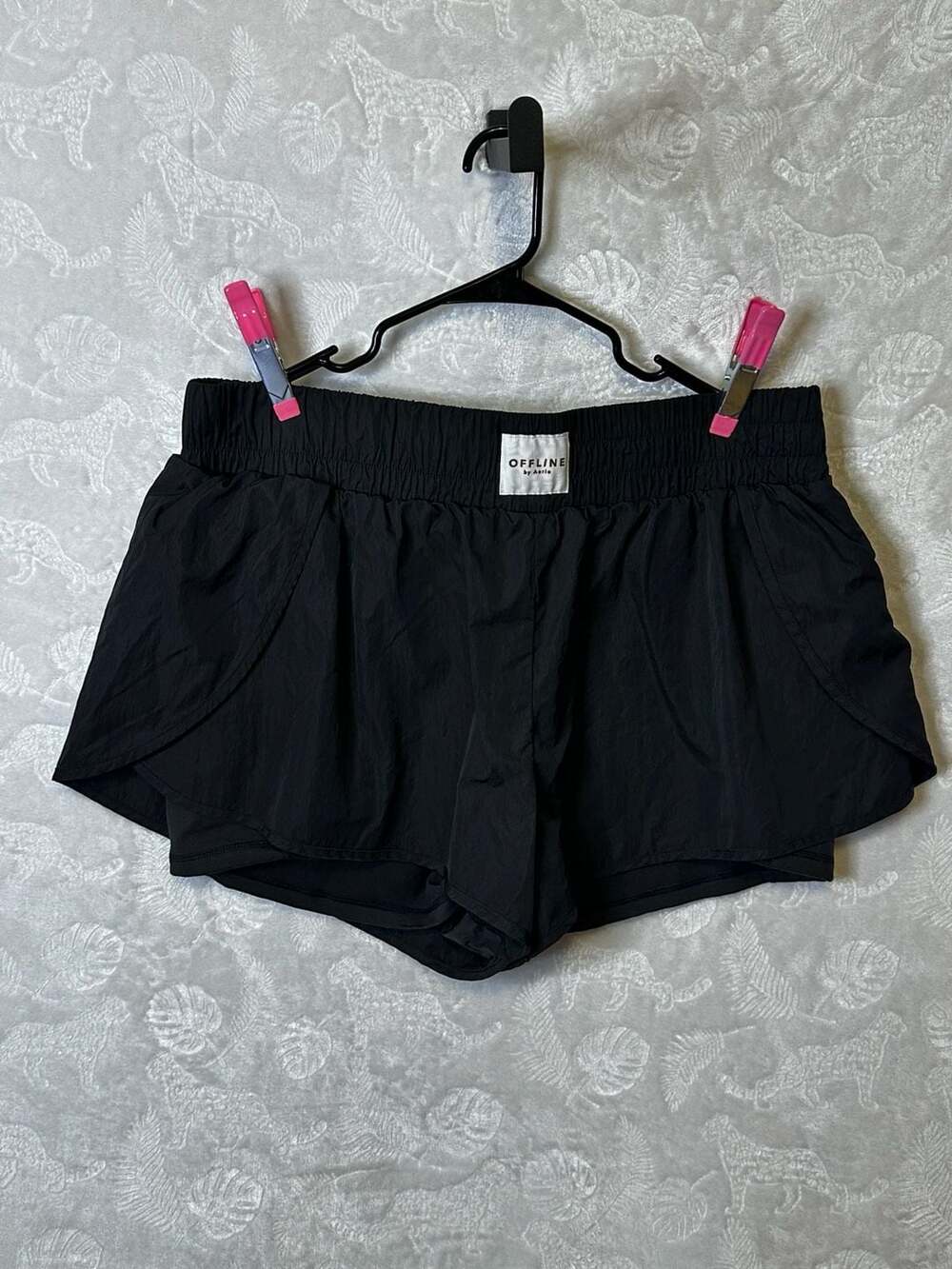 OFFLINE by Aerie The Hugger Athletic Shorts Black XXL